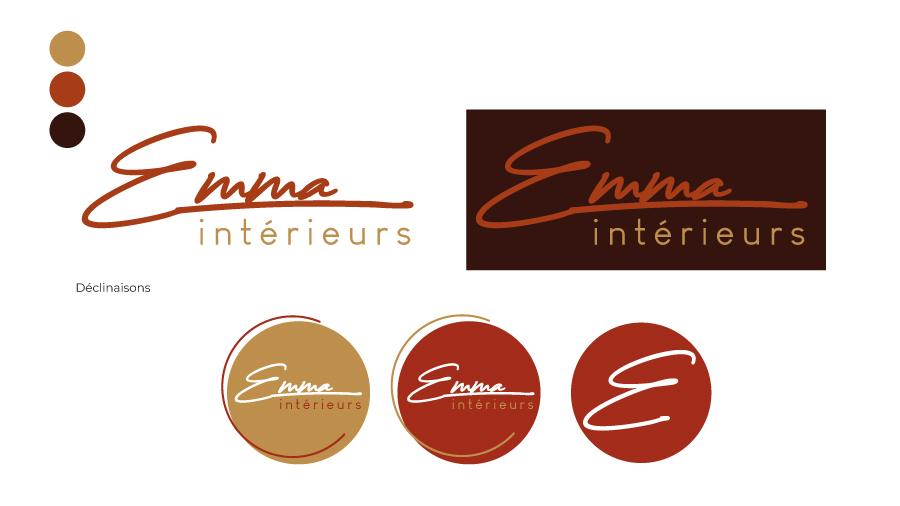 Emma Intérieurs création logo