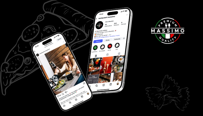 Gestion des réseaux sociaux du Restaurant Massimo à Chambéry