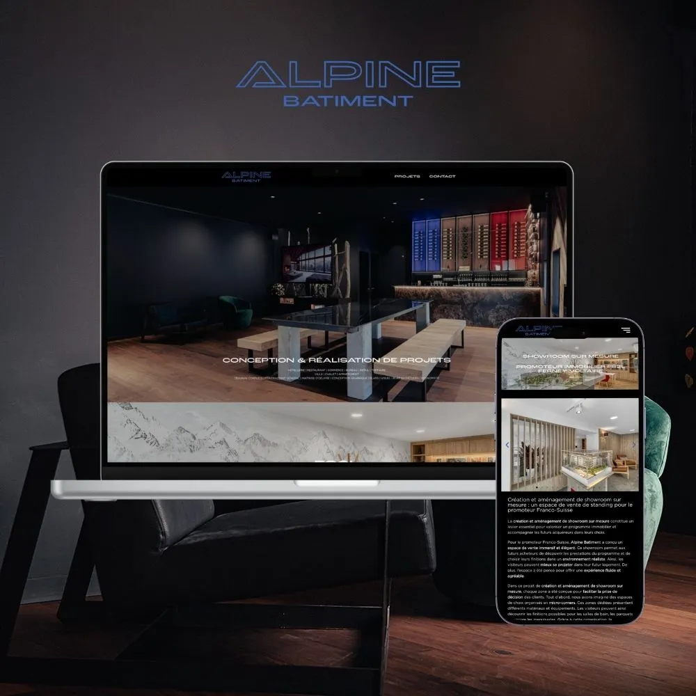 refonte site internet alpine batiment chambéry