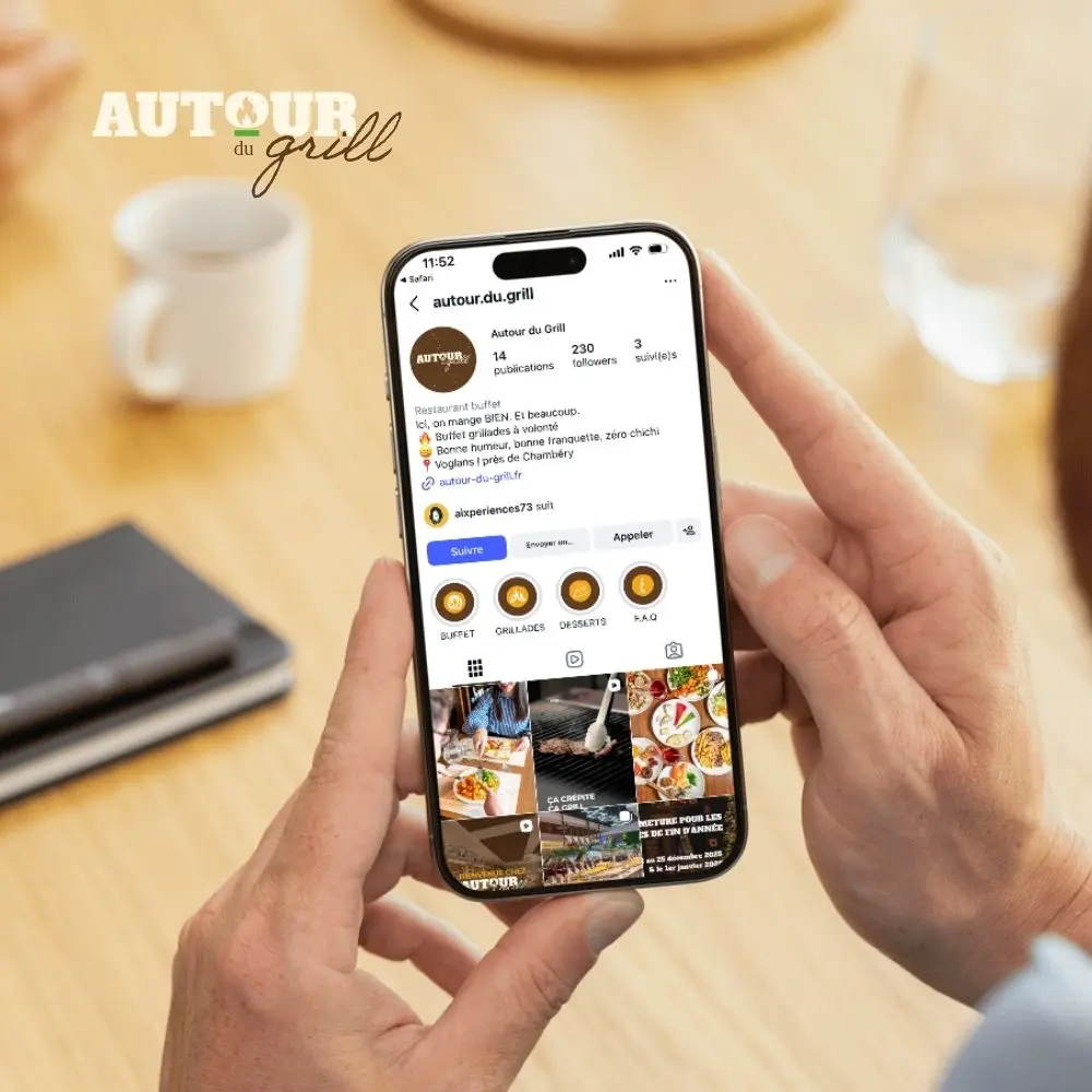 gestion réseaux sociaux restaurant chambéry