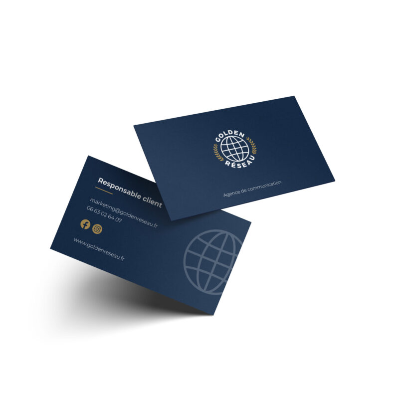 impression carte visite chambery golden reseau