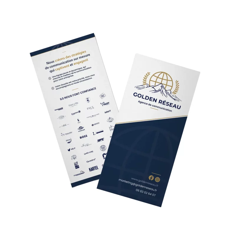 impression flyer 10x21cm chambéry