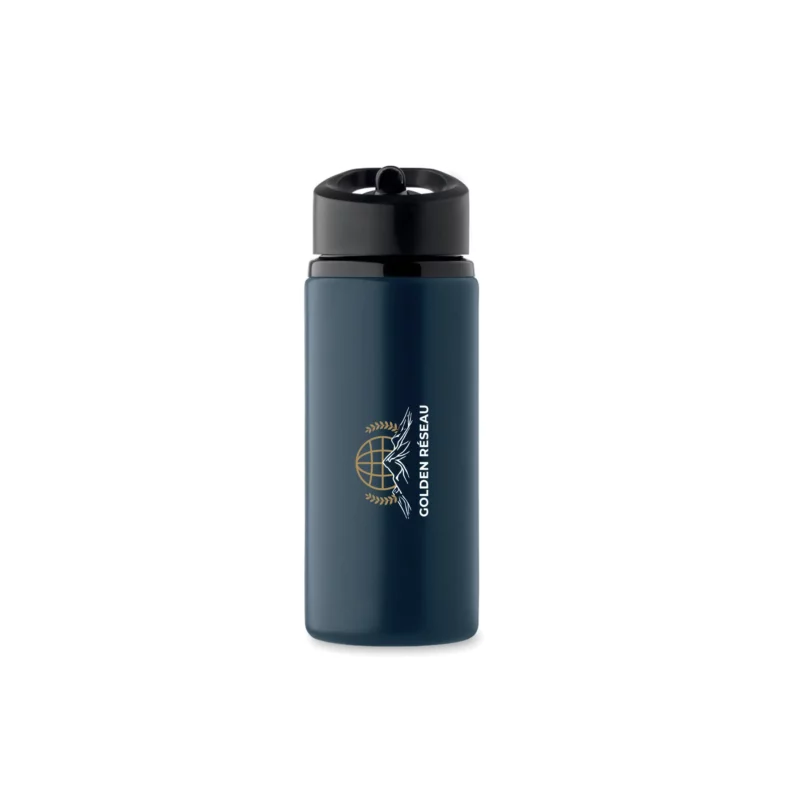goodies personnalisés gourde acier avec paille 500ml chambéry